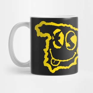 Spain Spanish Eyes Grunge Smiling Face Yellow Mug